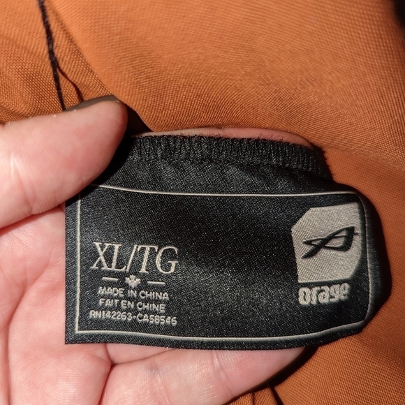 𝅺MEN ORAGE Reversible Red & Abstract Print Puffer Sleeveless Vest Extra-Large - Picture 6 of 11